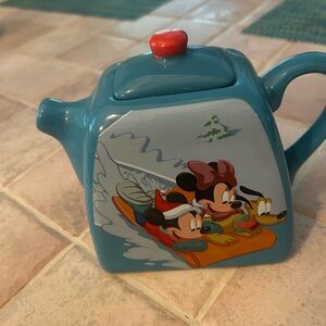 Disney Teal Teapot with Mickey and Friends